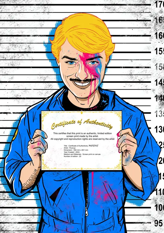 Certificate of Authenticity Mugshot